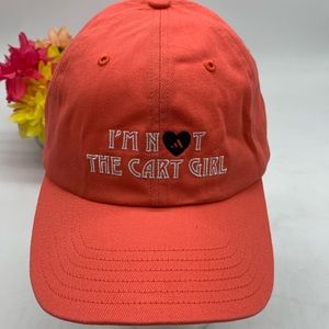 Adidas NWT I'm Not the Cart Girl Coral Color Adjustable HT5401F